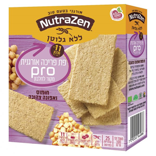 פת פריכה Pro חומוס ואפונה צהובה אורגני ללג