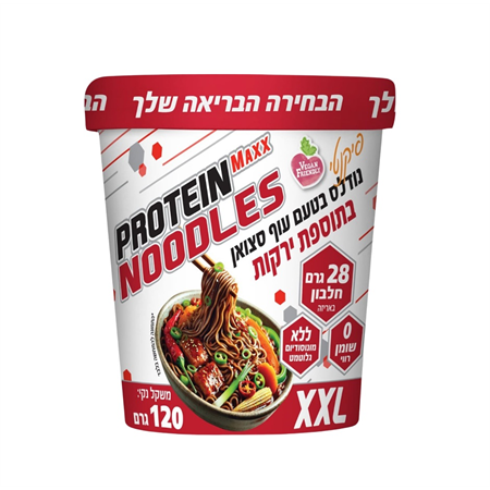 נודלס חלבון בטעם עוף סצ'ואן XXL