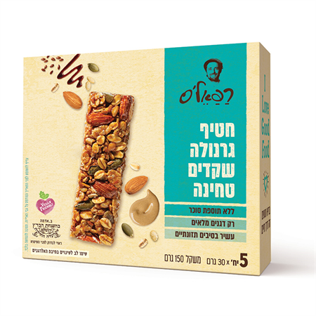 חטיף גרנולה שקדים וטחינה 