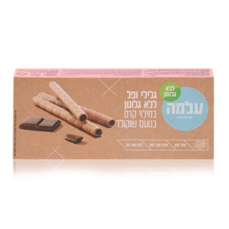 גלילי ופל בטעם שוקולד ללא גלוטן