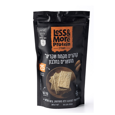 קרקר מקמח שקדים מועשר בחלבון