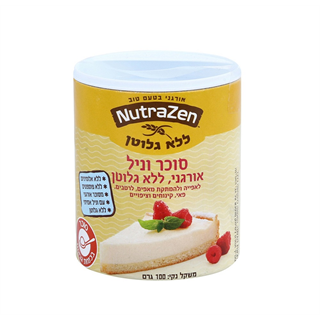 סוכר וניל ללא גלוטן וללא אלומיניום