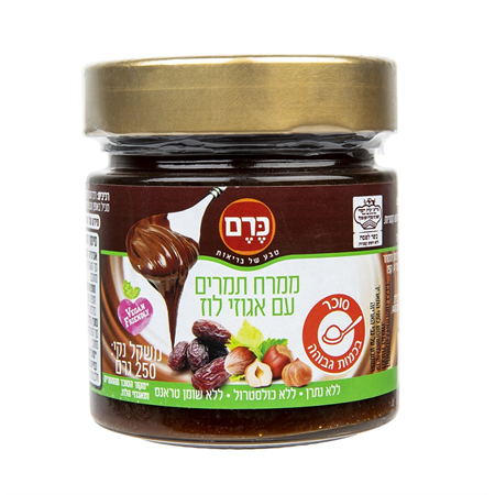 ממרח תמרים ואגוזי לוז