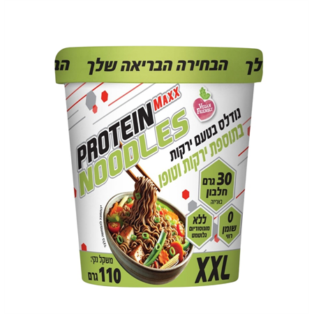 נודלס חלבון בטעם ירקות וטופו XXL