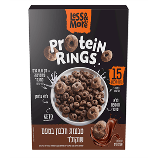 טבעות חלבון בטעם שוקולד