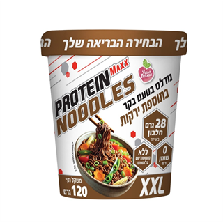 נודלס חלבון בטעם בקר בתוספת ירקות XXL